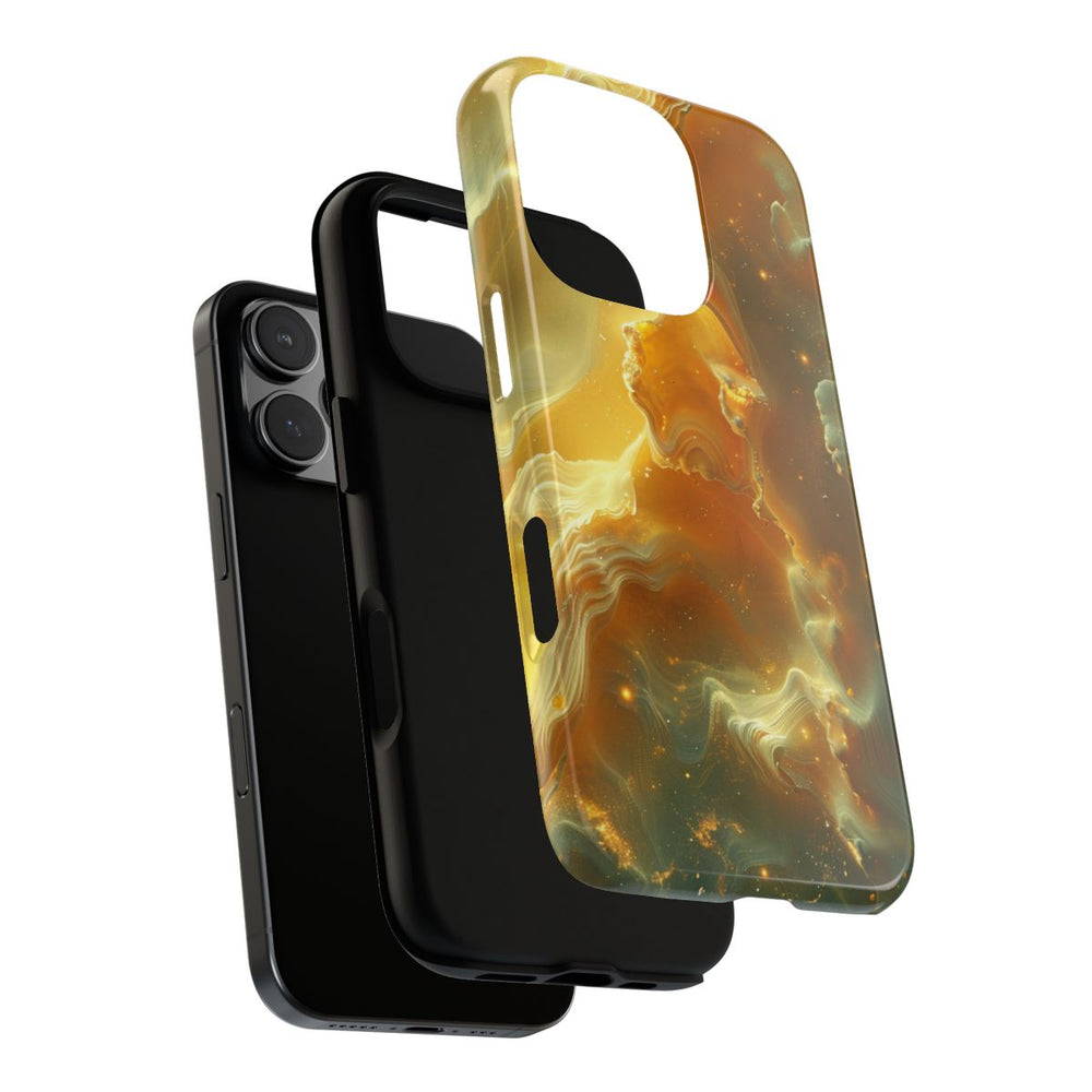 Gouden Nebula Abstract Design