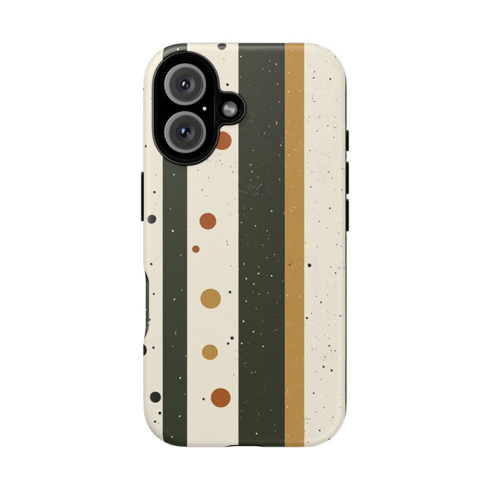 Retro Verticale Strepen en Stippenpatroon