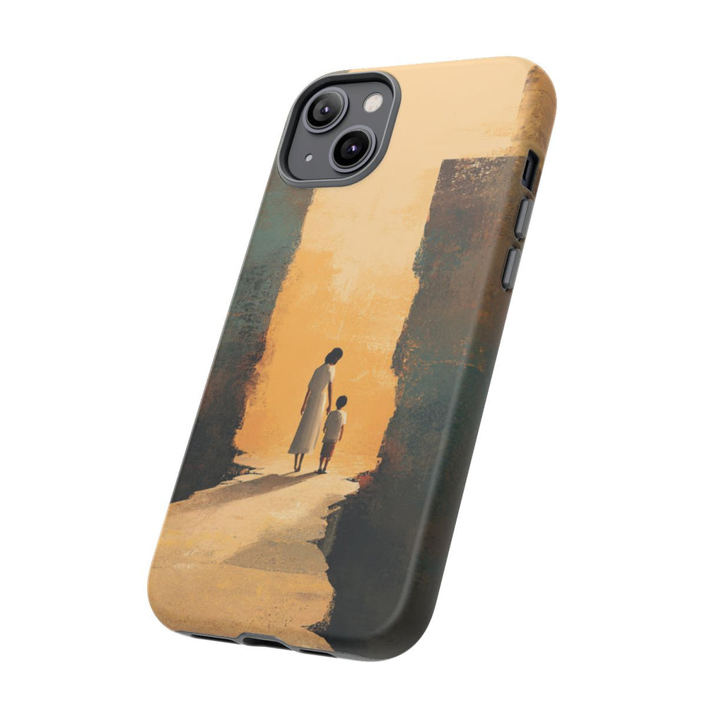 Vrouw en Kind op Gebroken Pad