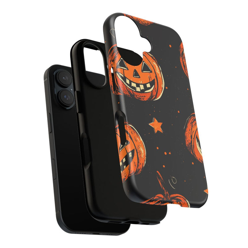 Grunge Halloween Pompoenenpatroon