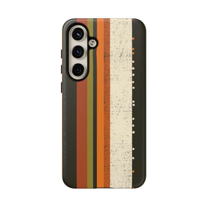 Retro Verticale Strepen en Stippenpatroon