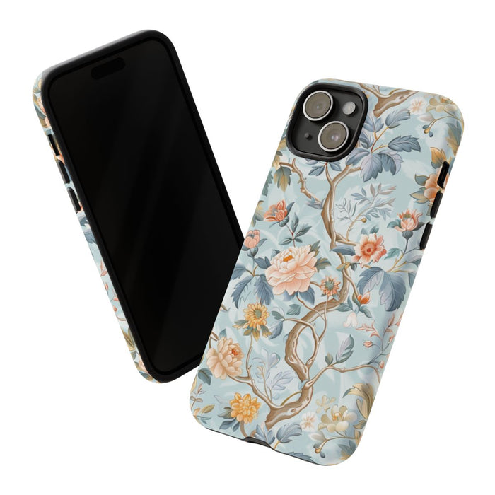 Pastel Chinoiserie Bloemenpatroon
