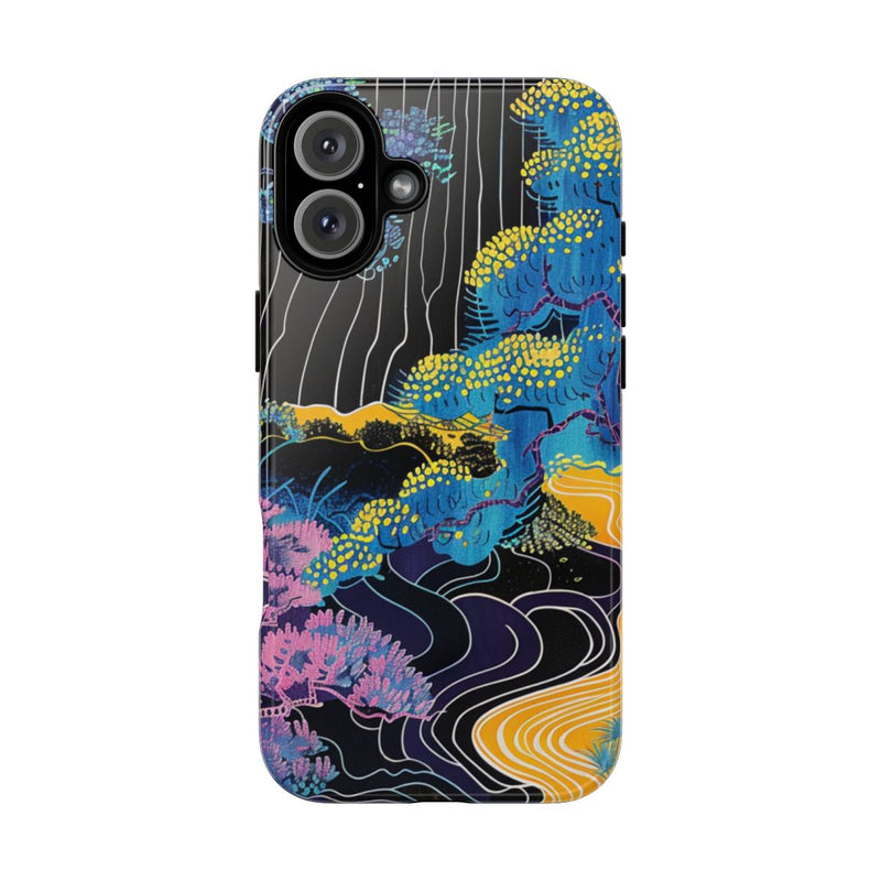 Kleurrijke Abstracte Bomen en Rivier