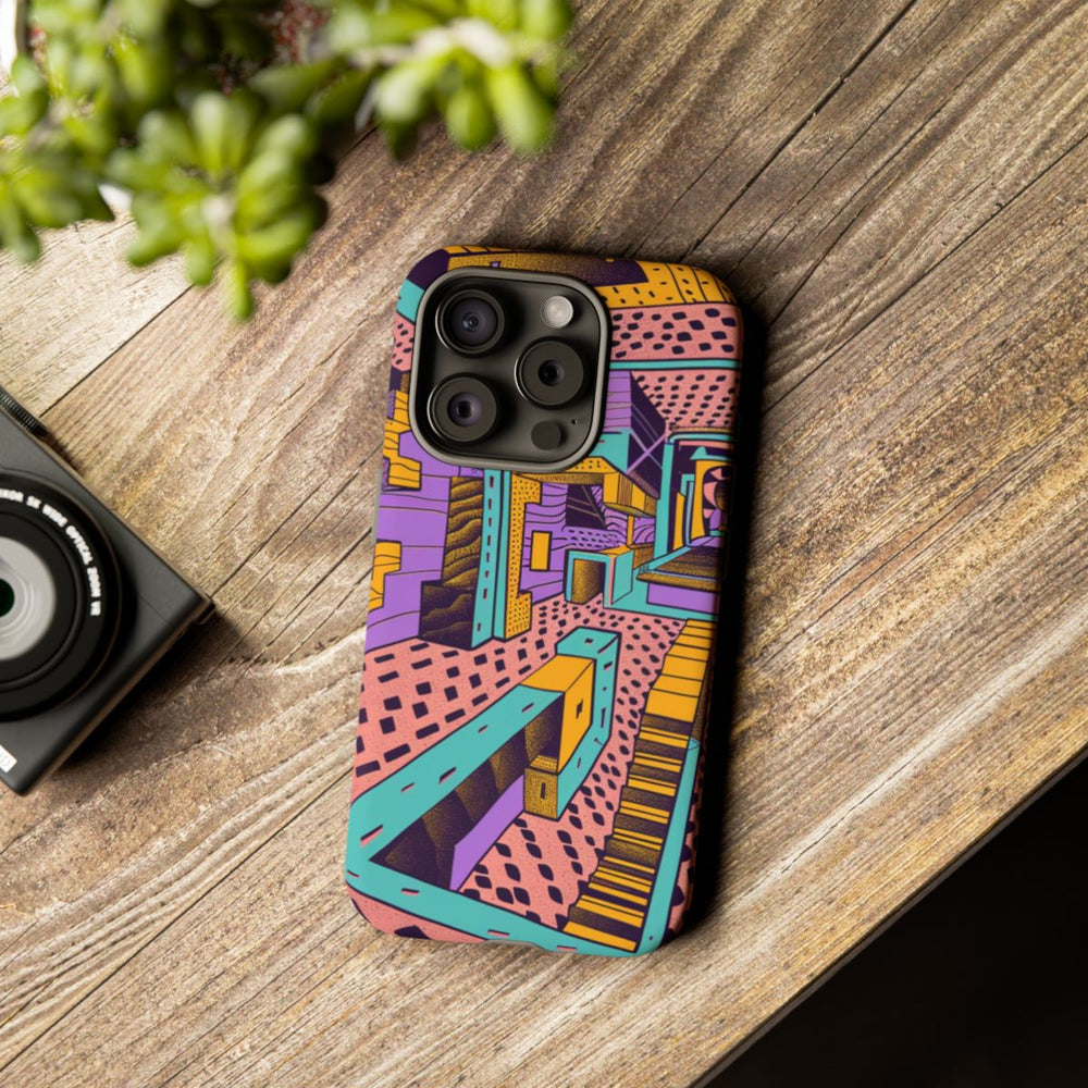 Geometrisch Abstract Patroon met Dieptewerking