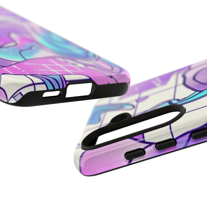 Abstract Kristal Vaporwave Patroon