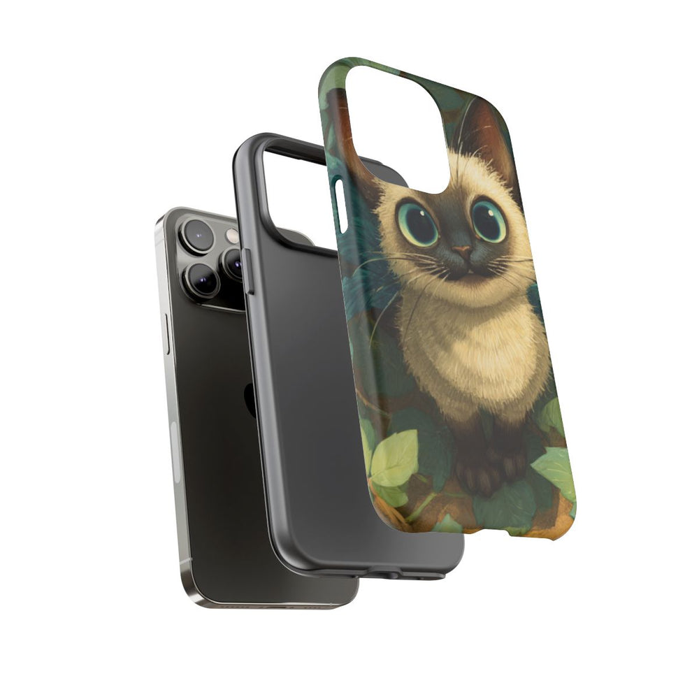 Siamese Katje met Blauwe Vleugels