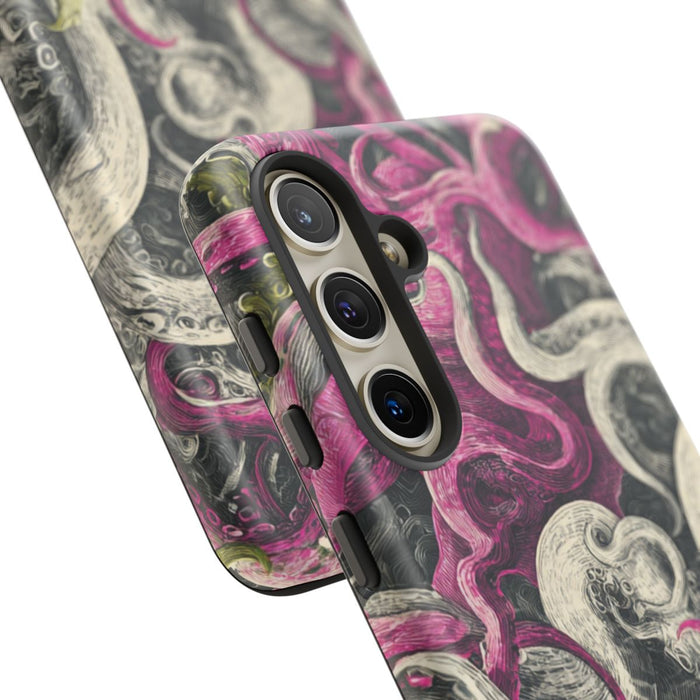 Gedetailleerd Tentakelpatroon met Wervelende Swirls