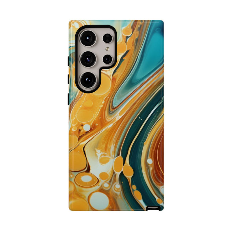 Turquoise en Honing Swirl Epoxy Patroon