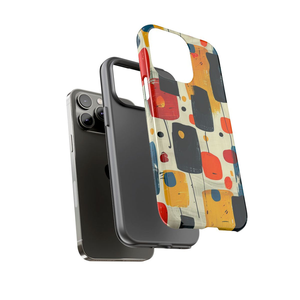 Mid-Century Abstract Geometrisch Patroon