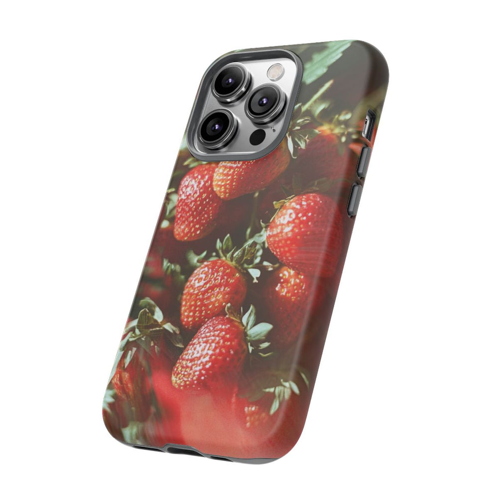 Sappige Rode Aardbeien van Dichtbij