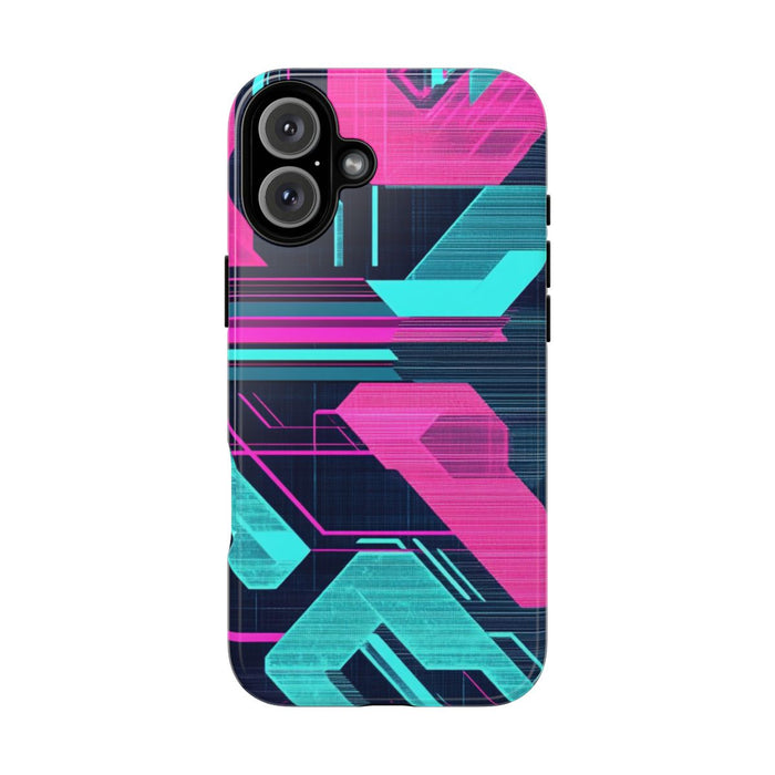 Neon Geometrisch Cyberpunkpatroon
