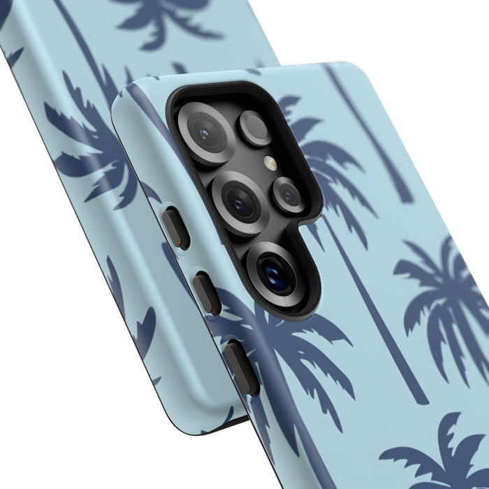 Blauw Palmbomenpatroon