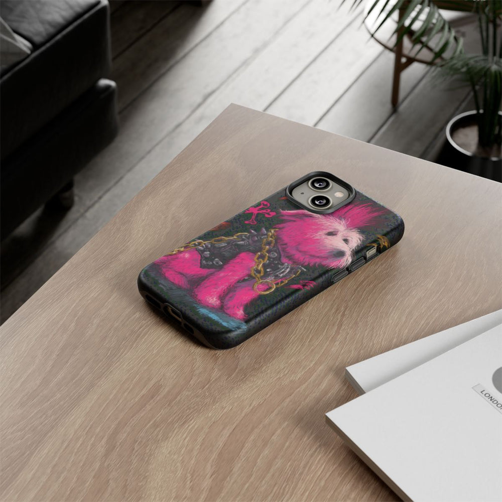 Punkhond met Roze Hanenkam Illustratie