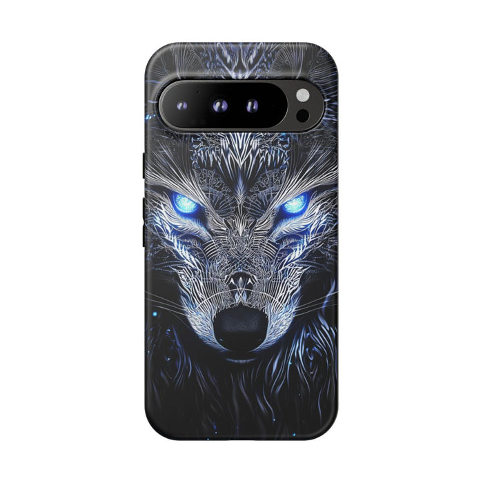 Majestueuze Wolf met Gloeiende Ogen