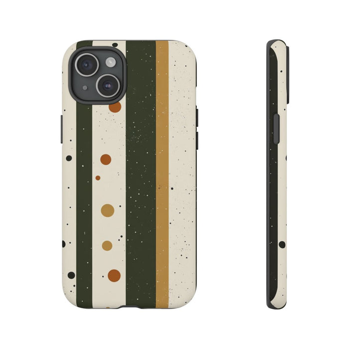 Retro Verticale Strepen en Stippenpatroon