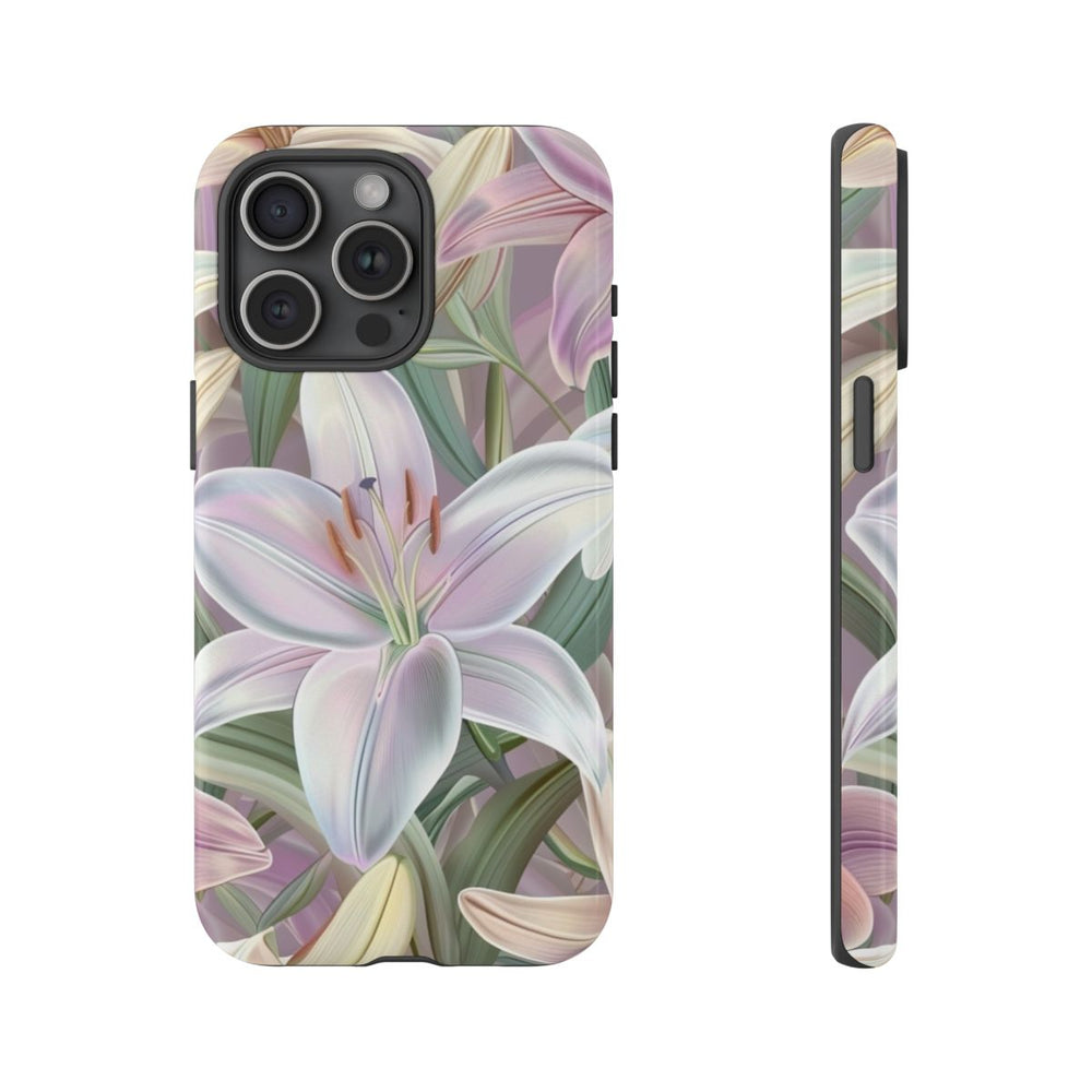 Pastelkleurige Paaslelies Bloemenpatroon