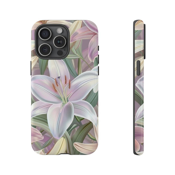 Pastelkleurige Paaslelies Bloemenpatroon