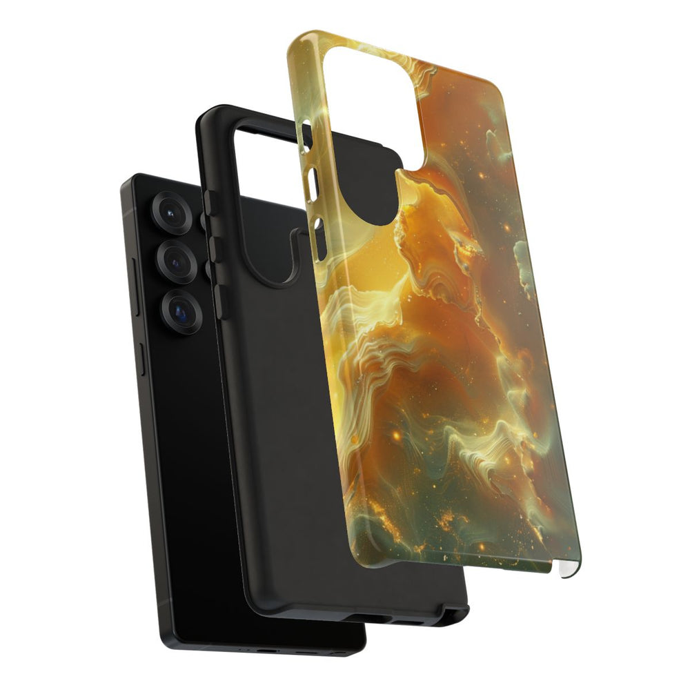 Gouden Nebula Abstract Design