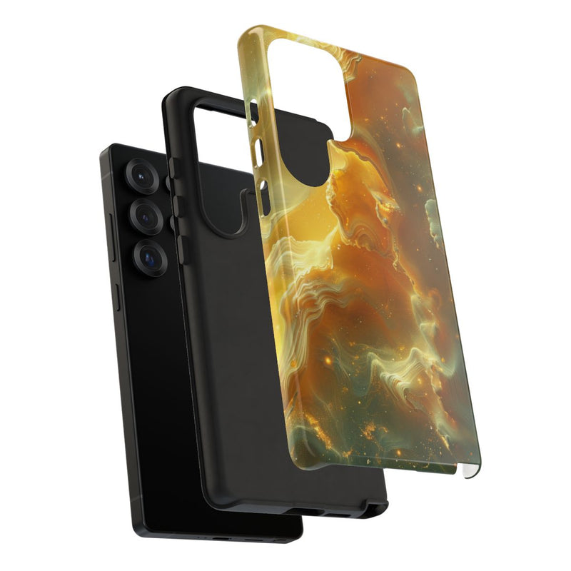 Gouden Nebula Abstract Design