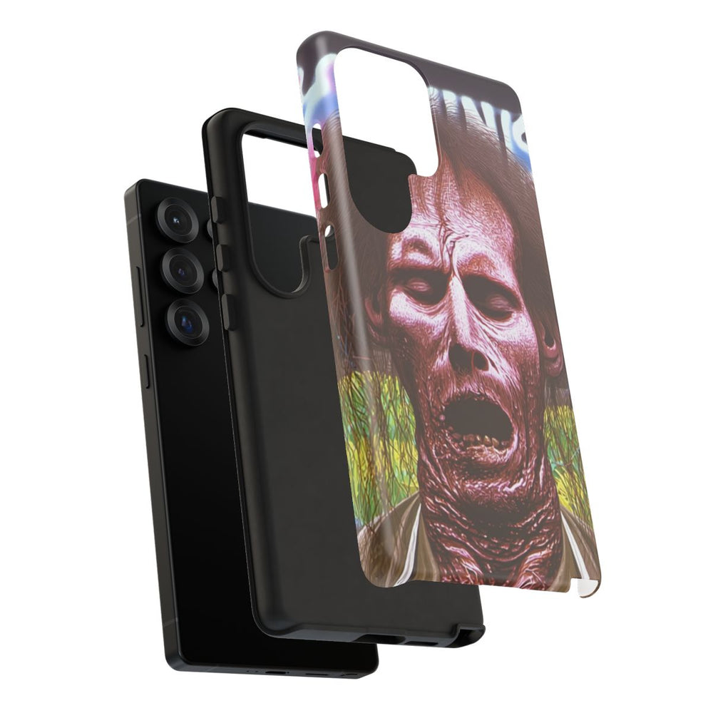 Surrealistisch Zombiegezicht met Vurige Lucht