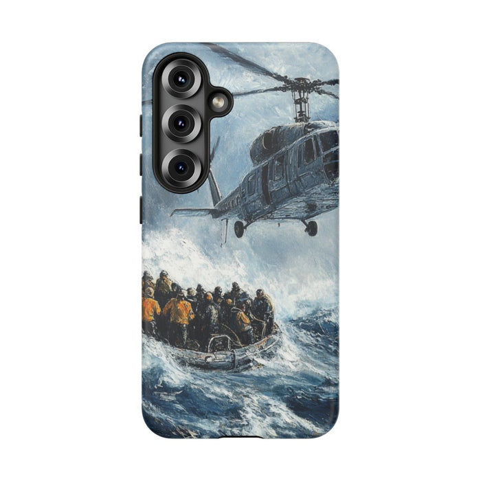 Helikopterredding op Zee Olieverfschilderij