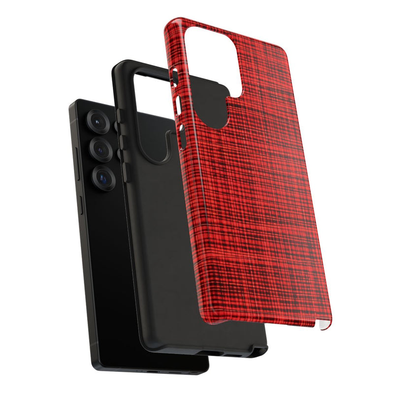 Rood Geruit Textielpatroon