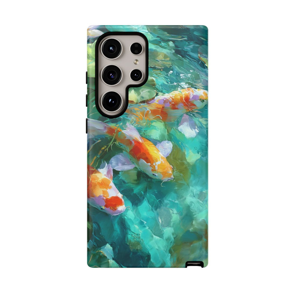Koi Karpers en Waterlelies