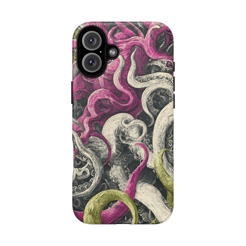 Gedetailleerd Tentakelpatroon met Wervelende Swirls