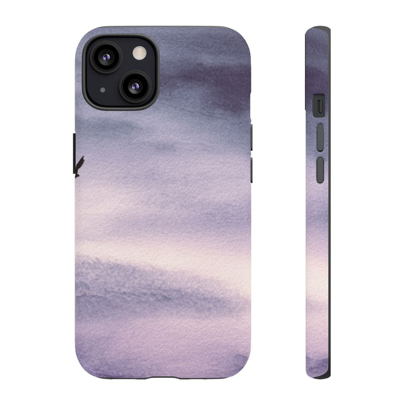 Eenzame Vogel in Paarse Lucht