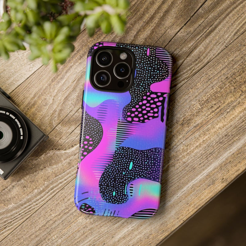 Abstract Neon Vaporwave Patroon