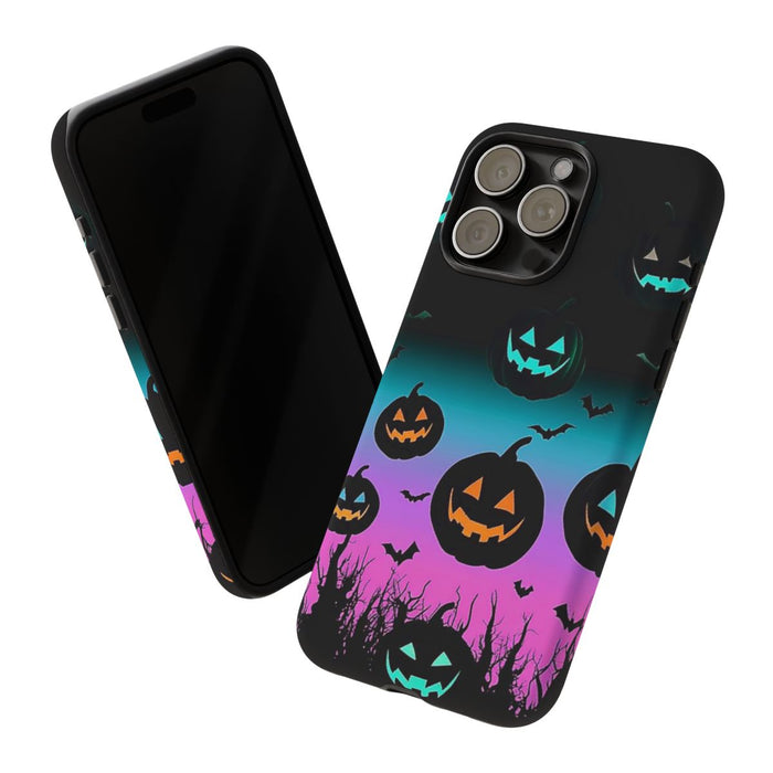 Gloeiende Halloween Pompoenen en Vleermuizen