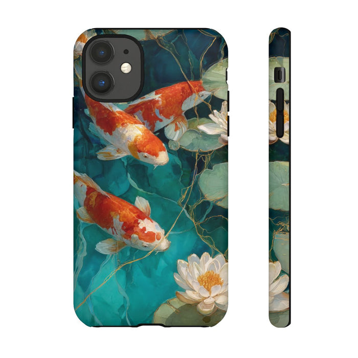 Koi Karpers en Waterlelies