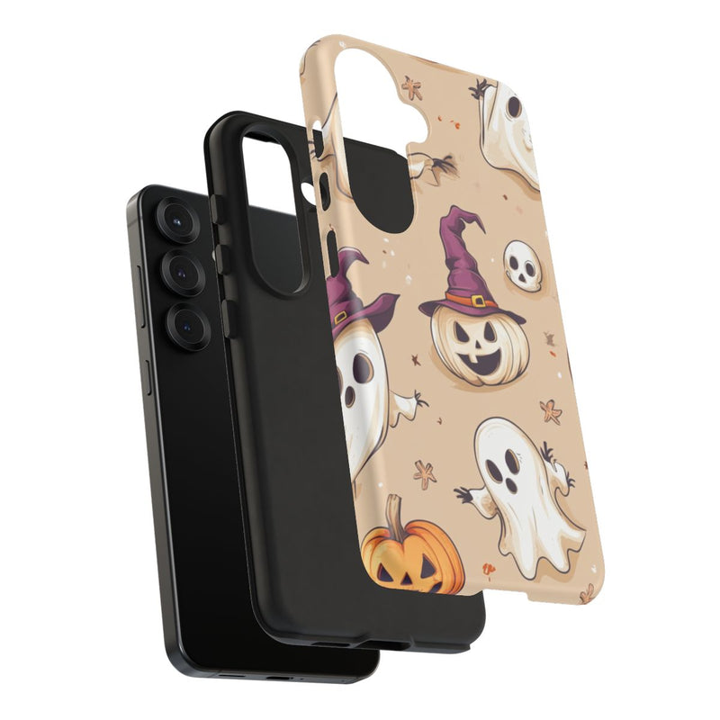 Schattige Halloween Geestjes en Pompoenen Patroon