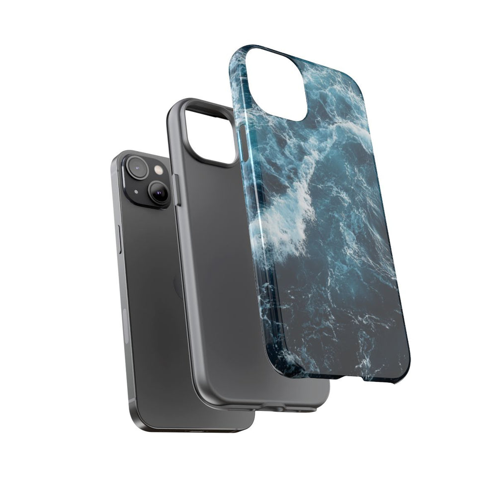 Oceaangolven in Diepblauw