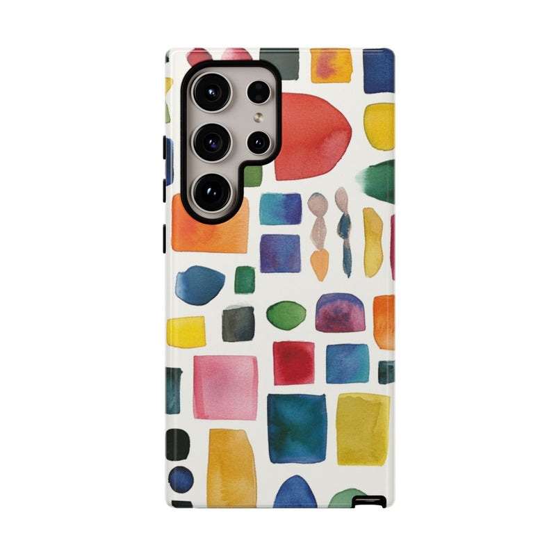 Kleurrijk Waterverf Geometrisch Patroon