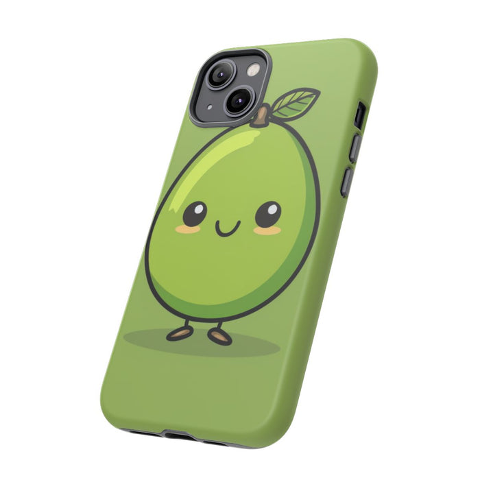 Schattige Groene Avocado in Cartoonstijl