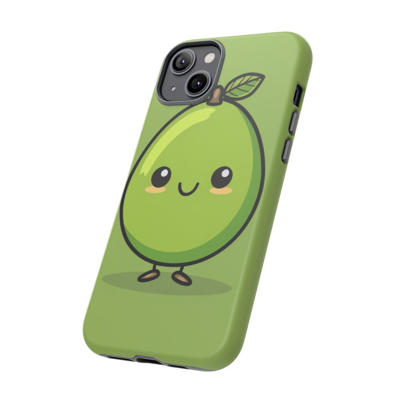 Schattige Groene Avocado in Cartoonstijl