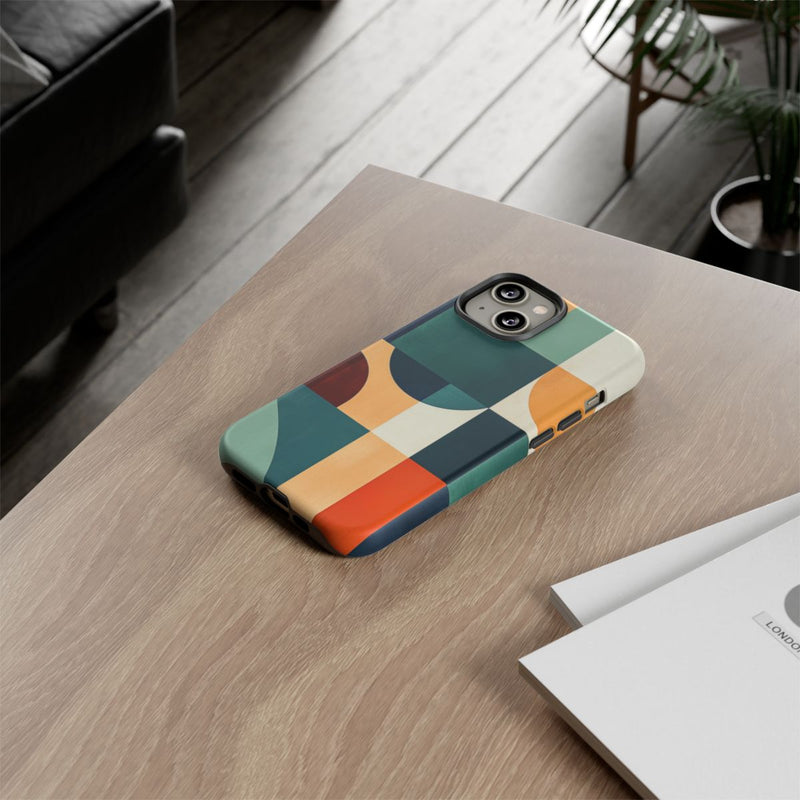Geometrisch Abstract Ontwerp in Warme Kleuren
