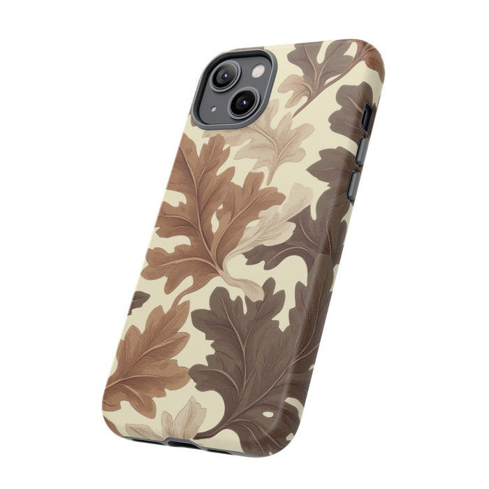 Eikenbladerenpatroon in Neutrale Kleuren