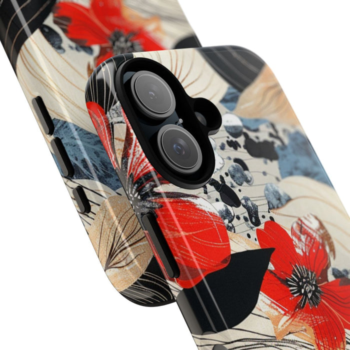 Rood Bloemen Abstract Patroon