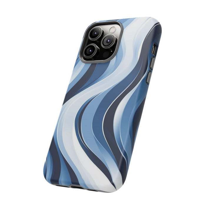 Golfend Blauw Patroon