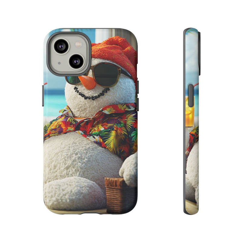 Sneeuwpop met Hawaiishirt en Zonnebril