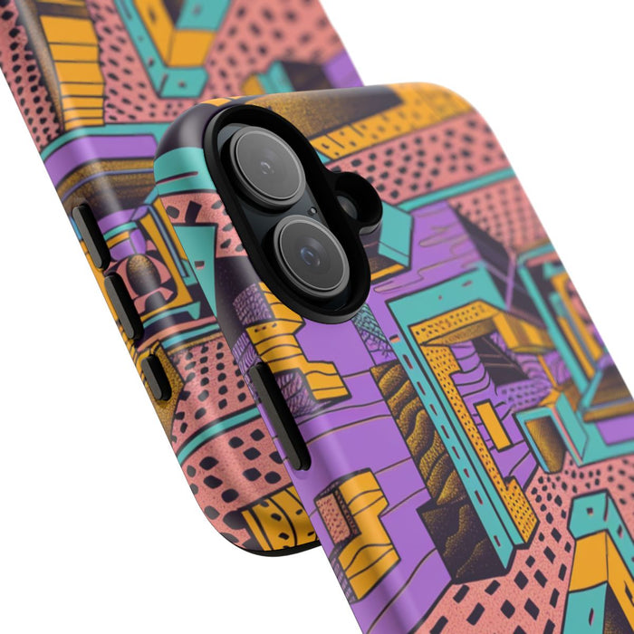 Geometrisch Abstract Patroon met Dieptewerking