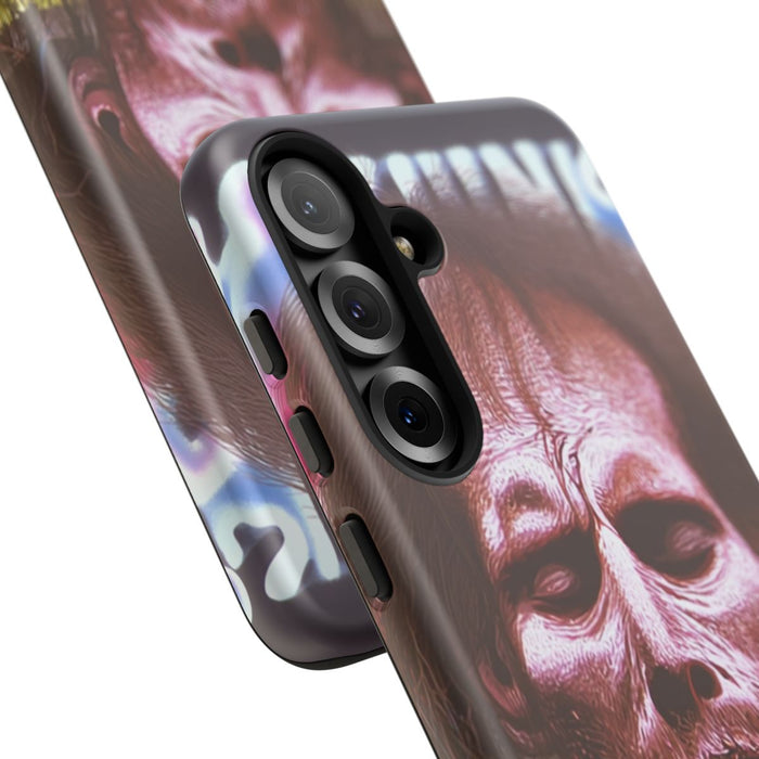 Surrealistisch Zombiegezicht met Vurige Lucht