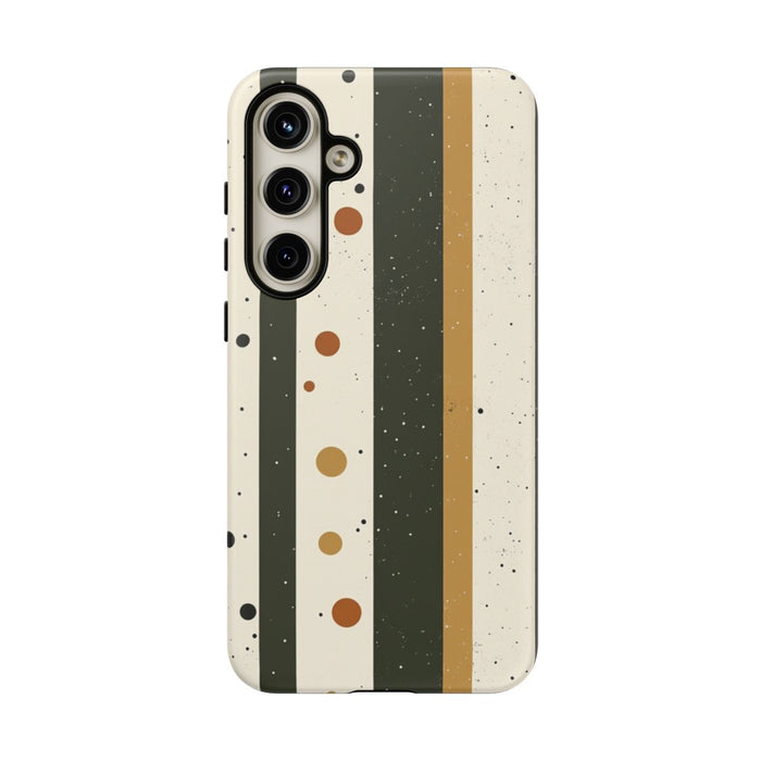 Retro Verticale Strepen en Stippenpatroon
