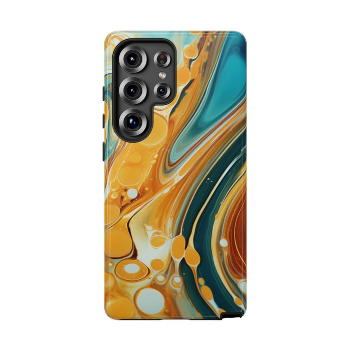 Turquoise en Honing Swirl Epoxy Patroon