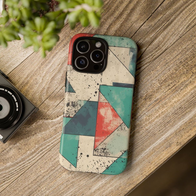 Abstract Geometrisch Patroon in Gedempte Kleuren