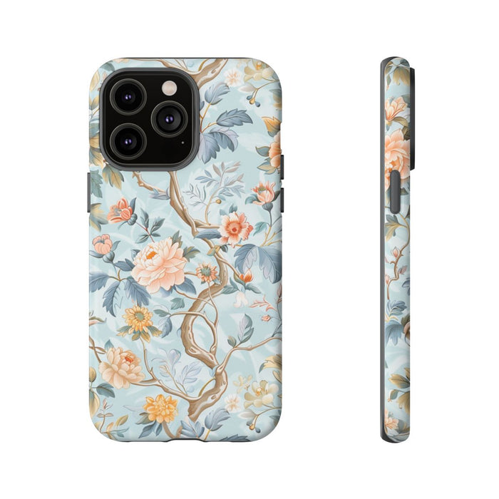 Pastel Chinoiserie Bloemenpatroon