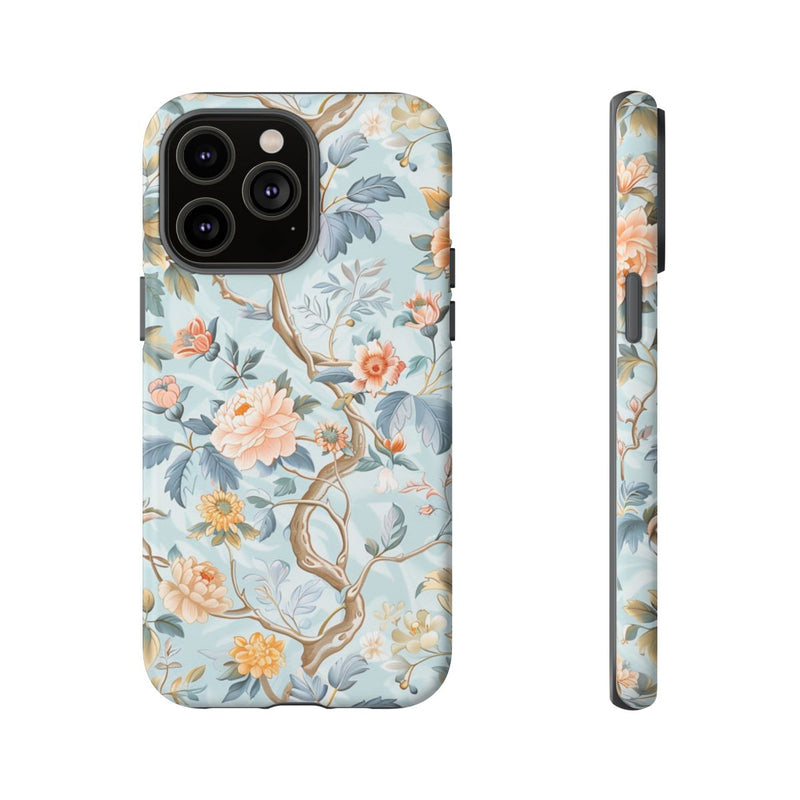 Pastel Chinoiserie Bloemenpatroon