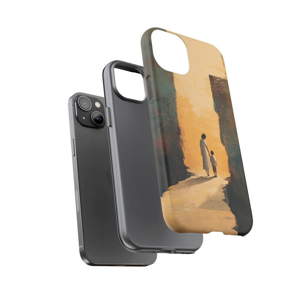 Vrouw en Kind op Gebroken Pad